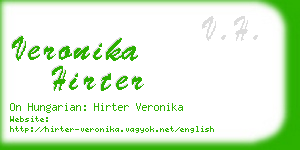 veronika hirter business card